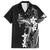 Black Hawaii Family Matching Tank Maxi Dress and Hawaiian Shirt Hammerhead Shark Tattoo Curve Polynesian - Polynesian Pride