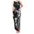 Black Hawaii Family Matching Tank Maxi Dress and Hawaiian Shirt Hammerhead Shark Tattoo Curve Polynesian - Polynesian Pride