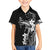 Black Hawaii Family Matching Tank Maxi Dress and Hawaiian Shirt Hammerhead Shark Tattoo Curve Polynesian - Polynesian Pride