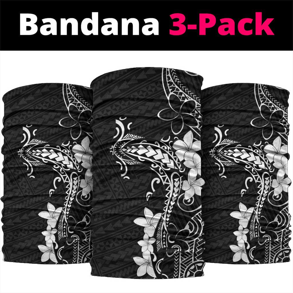 Black Hawaii Neck Gaiter Hammerhead Shark Tattoo Curve Polynesian - Polynesian Pride