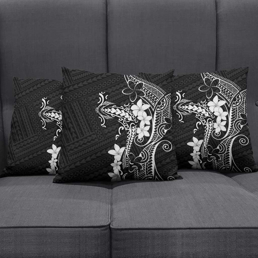 Black Hawaii Pillow Cover Hammerhead Shark Tattoo Curve Polynesian LT14 - Polynesian Pride