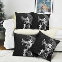 Black Hawaii Pillow Cover Hammerhead Shark Tattoo Curve Polynesian LT14 - Polynesian Pride