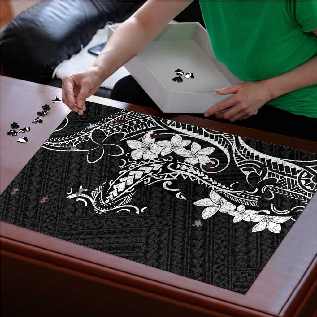 Black Hawaii Puzzle Hammerhead Shark Tattoo Curve Polynesian - Polynesian Pride