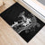 Black Hawaii Rubber Doormat Hammerhead Shark Tattoo Curve Polynesian - Polynesian Pride