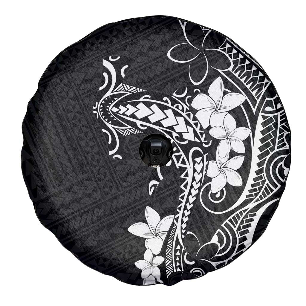Black Hawaii Spare Tire Cover Hammerhead Shark Tattoo Curve Polynesian - Polynesian Pride