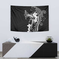 Black Hawaii Tapestry Hammerhead Shark Tattoo Curve Polynesian LT14 - Polynesian Pride