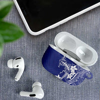 Blue Hawaii AirPods Case Hammerhead Shark Tattoo Curve Polynesian - Polynesian Pride