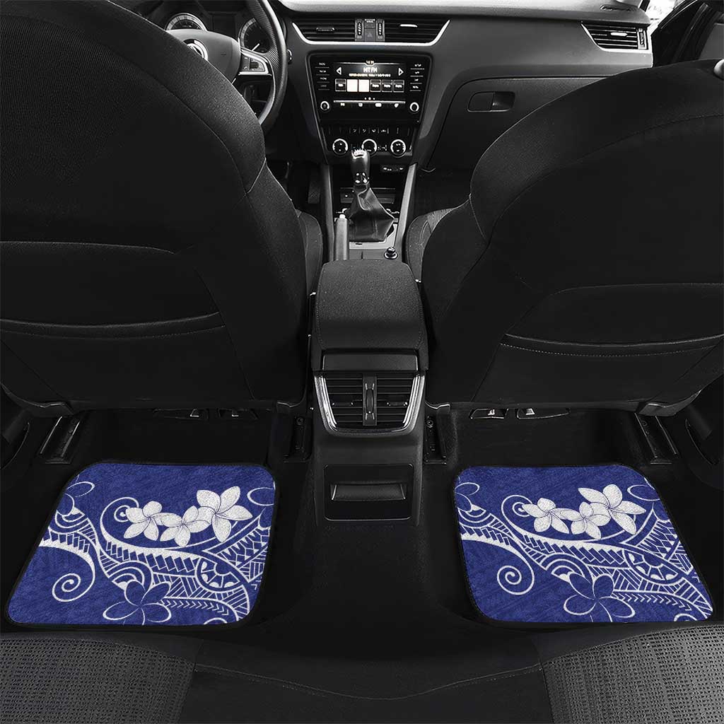 Blue Hawaii Car Mats Hammerhead Shark Tattoo Curve Polynesian - Polynesian Pride