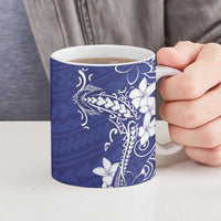 Blue Hawaii Ceramic Mug Hammerhead Shark Tattoo Curve Polynesian - Polynesian Pride
