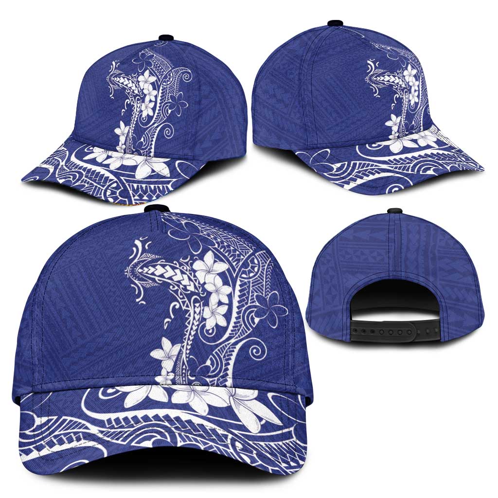 Blue Hawaii Classic Cap Hammerhead Shark Tattoo Curve Polynesian - Polynesian Pride