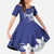 Blue Hawaii Family Matching Tank Maxi Dress and Hawaiian Shirt Hammerhead Shark Tattoo Curve Polynesian - Polynesian Pride