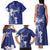 Blue Hawaii Family Matching Tank Maxi Dress and Hawaiian Shirt Hammerhead Shark Tattoo Curve Polynesian - Polynesian Pride
