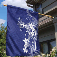 Blue Hawaii Garden Flag Hammerhead Shark Tattoo Curve Polynesian LT14 - Polynesian Pride