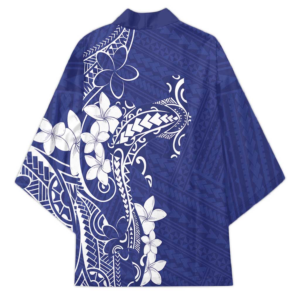 Blue Hawaii Kimono Hammerhead Shark Tattoo Curve Polynesian - Polynesian Pride