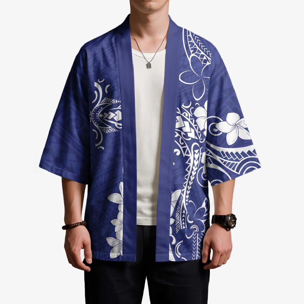 Blue Hawaii Kimono Hammerhead Shark Tattoo Curve Polynesian - Polynesian Pride