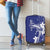 Blue Hawaii Luggage Cover Hammerhead Shark Tattoo Curve Polynesian - Polynesian Pride