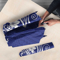 Blue Hawaii Umbrella Hammerhead Shark Tattoo Curve Polynesian - Polynesian Pride