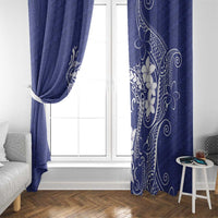 Blue Hawaii Window Curtain Hammerhead Shark Tattoo Curve Polynesian LT14 - Polynesian Pride