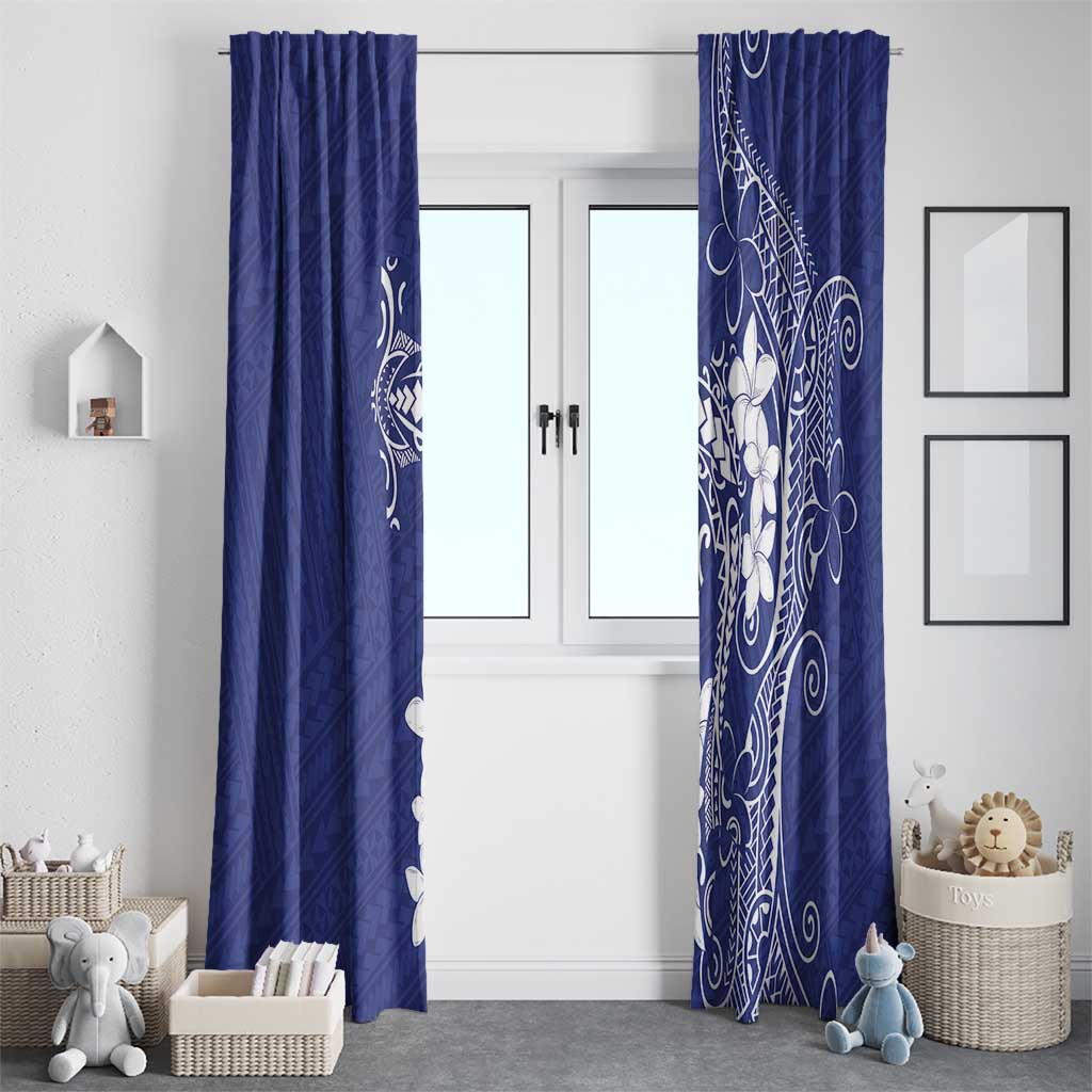 Blue Hawaii Window Curtain Hammerhead Shark Tattoo Curve Polynesian LT14 - Polynesian Pride