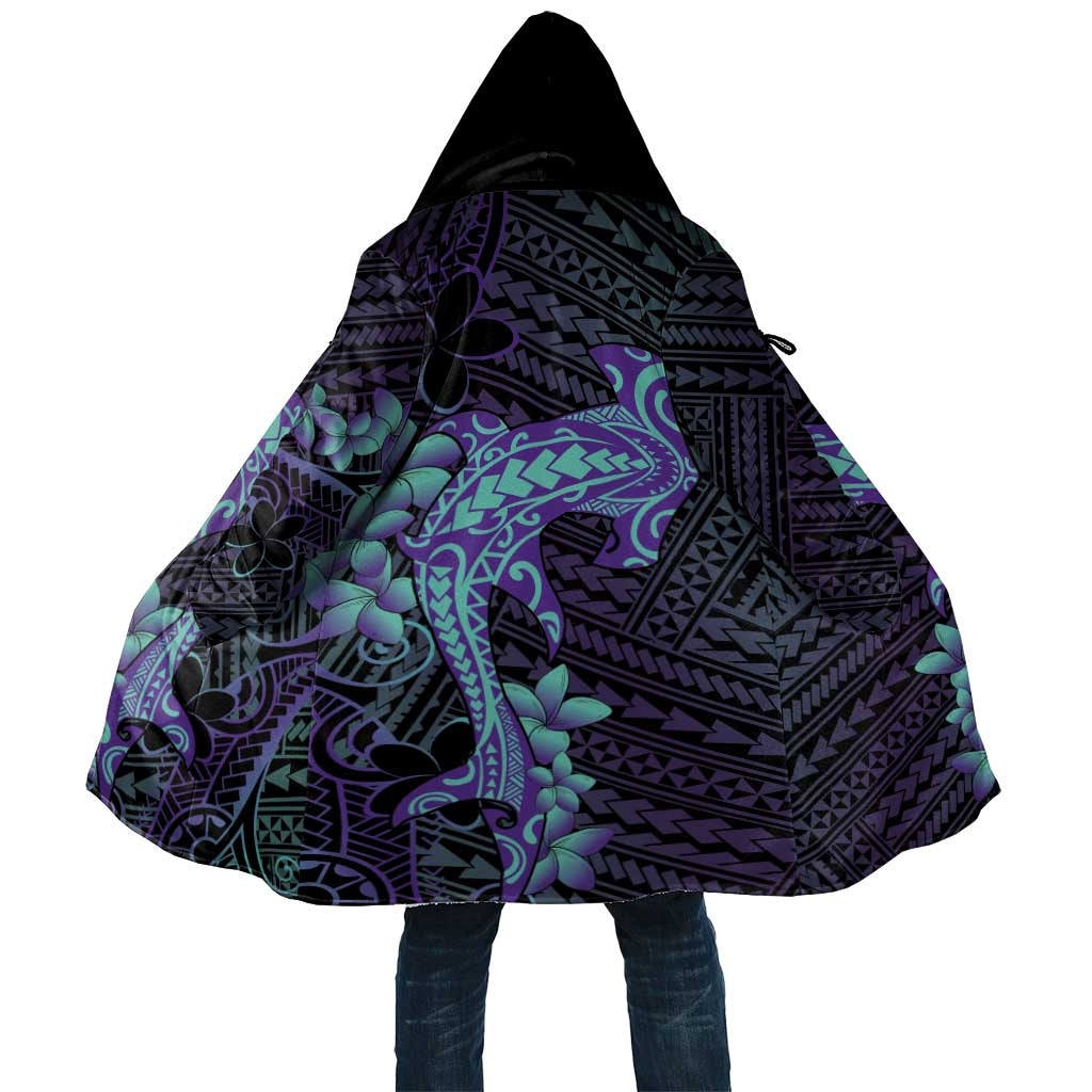 Purple Paradise Hawaii Cloak Hammerhead Shark Tattoo Curve Polynesian - Polynesian Pride
