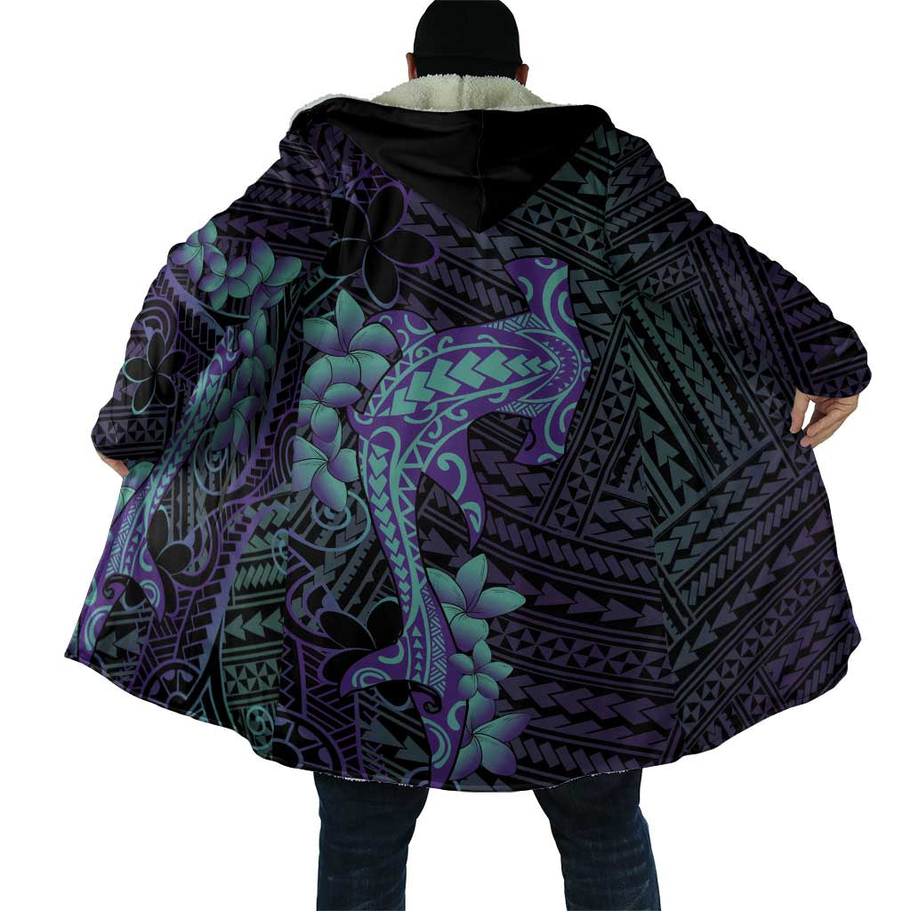 Purple Paradise Hawaii Cloak Hammerhead Shark Tattoo Curve Polynesian - Polynesian Pride
