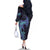 Purple Paradise Hawaii Family Matching Off The Shoulder Long Sleeve Dress and Hawaiian Shirt Hammerhead Shark Tattoo Curve Polynesian - Polynesian Pride