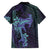 Purple Paradise Hawaii Family Matching Tank Maxi Dress and Hawaiian Shirt Hammerhead Shark Tattoo Curve Polynesian - Polynesian Pride