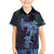 Purple Paradise Hawaii Family Matching Tank Maxi Dress and Hawaiian Shirt Hammerhead Shark Tattoo Curve Polynesian - Polynesian Pride