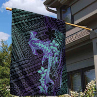 Purple Paradise Hawaii Garden Flag Hammerhead Shark Tattoo Curve Polynesian LT14 - Polynesian Pride