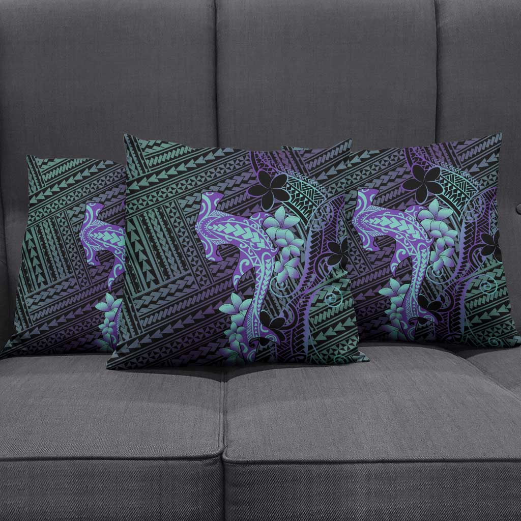 Purple Paradise Hawaii Pillow Cover Hammerhead Shark Tattoo Curve Polynesian LT14 - Polynesian Pride