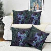 Purple Paradise Hawaii Pillow Cover Hammerhead Shark Tattoo Curve Polynesian LT14 - Polynesian Pride