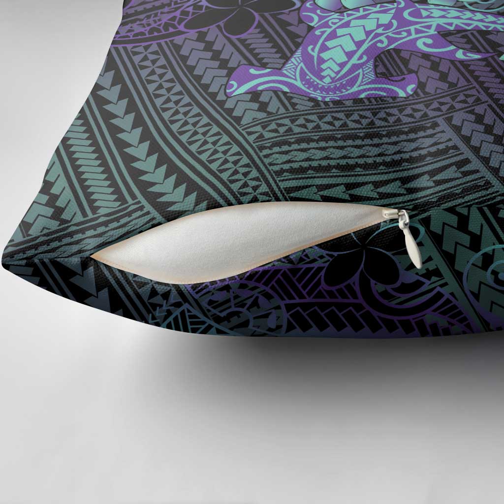 Purple Paradise Hawaii Pillow Cover Hammerhead Shark Tattoo Curve Polynesian LT14 - Polynesian Pride