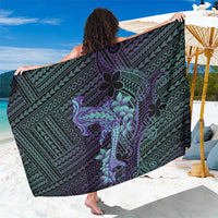 Purple Paradise Hawaii Sarong Hammerhead Shark Tattoo Curve Polynesian - Polynesian Pride