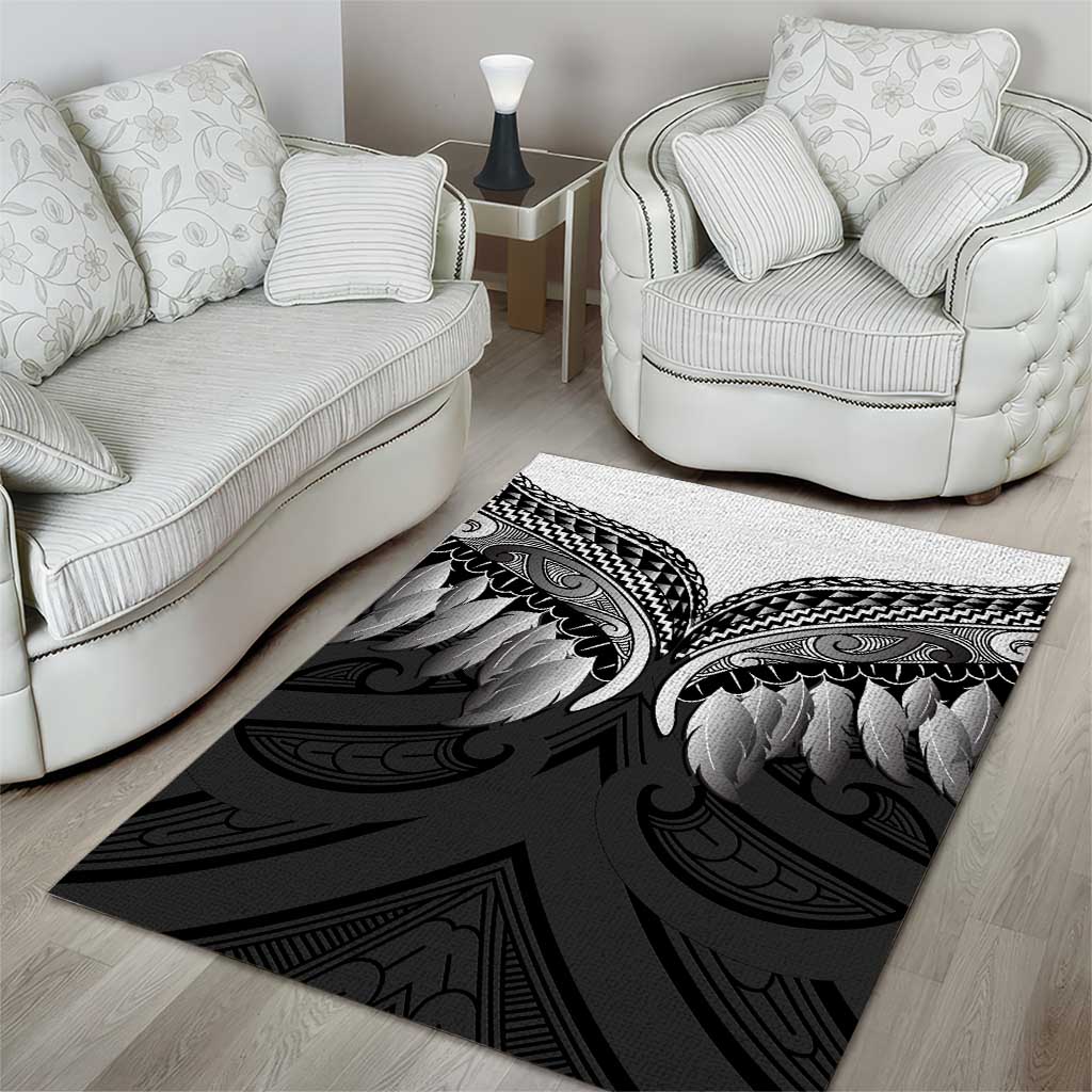 Poutama Korowai New Zealand Area Rug Aotearoa Maori Tattoo - Polynesian Pride