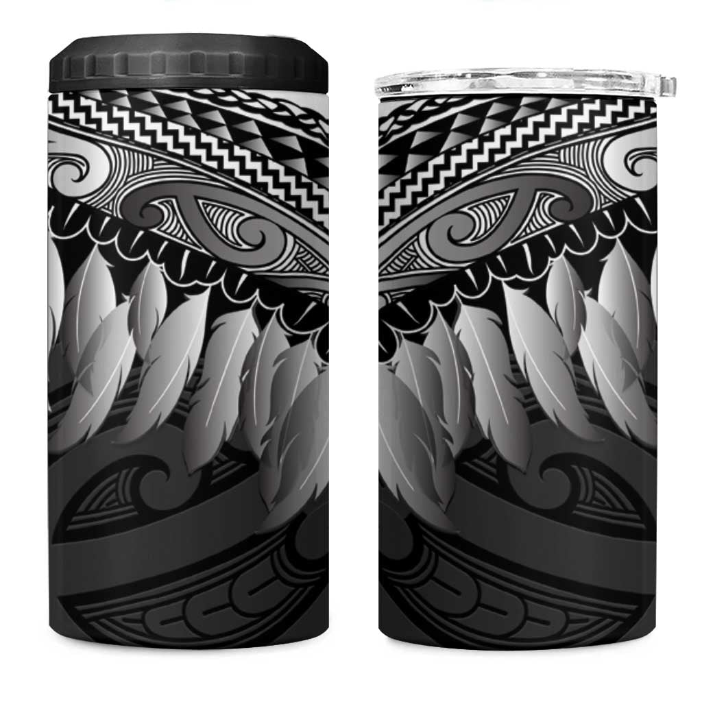 Poutama Korowai New Zealand 4 in 1 Can Cooler Tumbler Aotearoa Maori Tattoo - Polynesian Pride