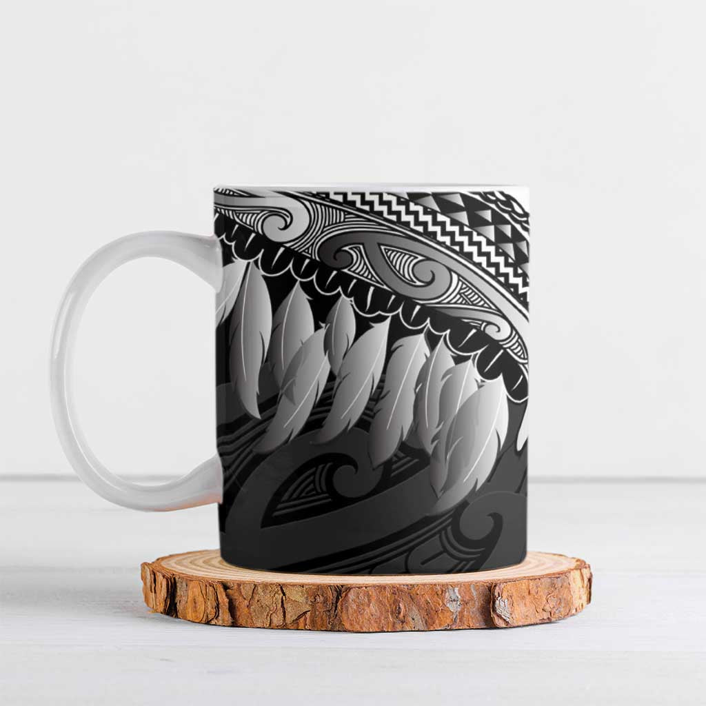 Poutama Korowai New Zealand Ceramic Mug Aotearoa Maori Tattoo - Polynesian Pride