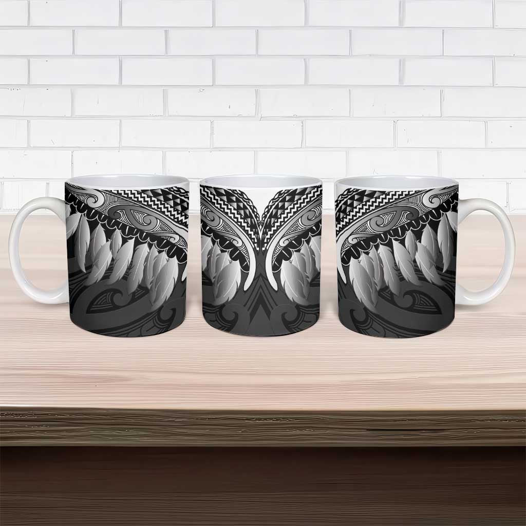 Poutama Korowai New Zealand Ceramic Mug Aotearoa Maori Tattoo - Polynesian Pride