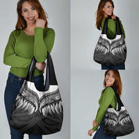 Poutama Korowai New Zealand Grocery Bag Aotearoa Maori Tattoo - Polynesian Pride