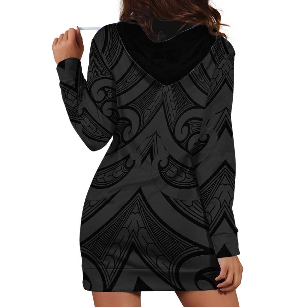 Poutama Korowai New Zealand Hoodie Dress Aotearoa Maori Tattoo - Polynesian Pride
