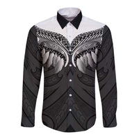 Poutama Korowai New Zealand Long Sleeve Button Shirt Aotearoa Maori Tattoo - Polynesian Pride
