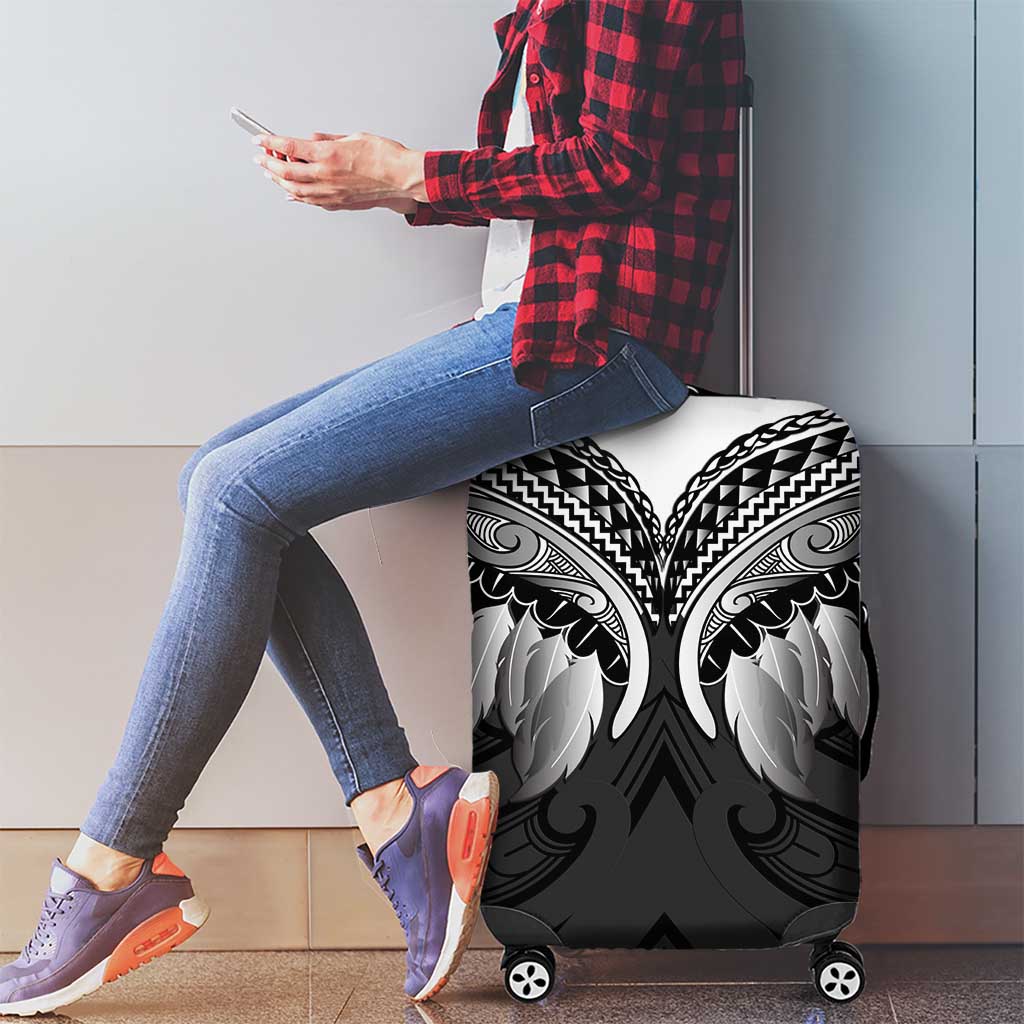 Poutama Korowai New Zealand Luggage Cover Aotearoa Maori Tattoo - Polynesian Pride