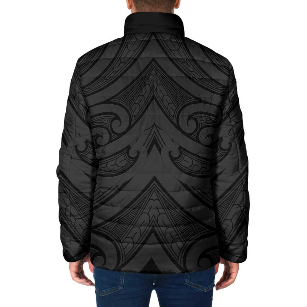 Poutama Korowai New Zealand Padded Jacket Aotearoa Maori Tattoo - Polynesian Pride