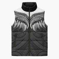 Poutama Korowai New Zealand Sleeveless Puffer Jacket Aotearoa Maori Tattoo - Polynesian Pride
