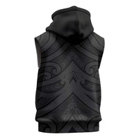 Poutama Korowai New Zealand Sleeveless Zip Hoodie Aotearoa Maori Tattoo - Polynesian Pride