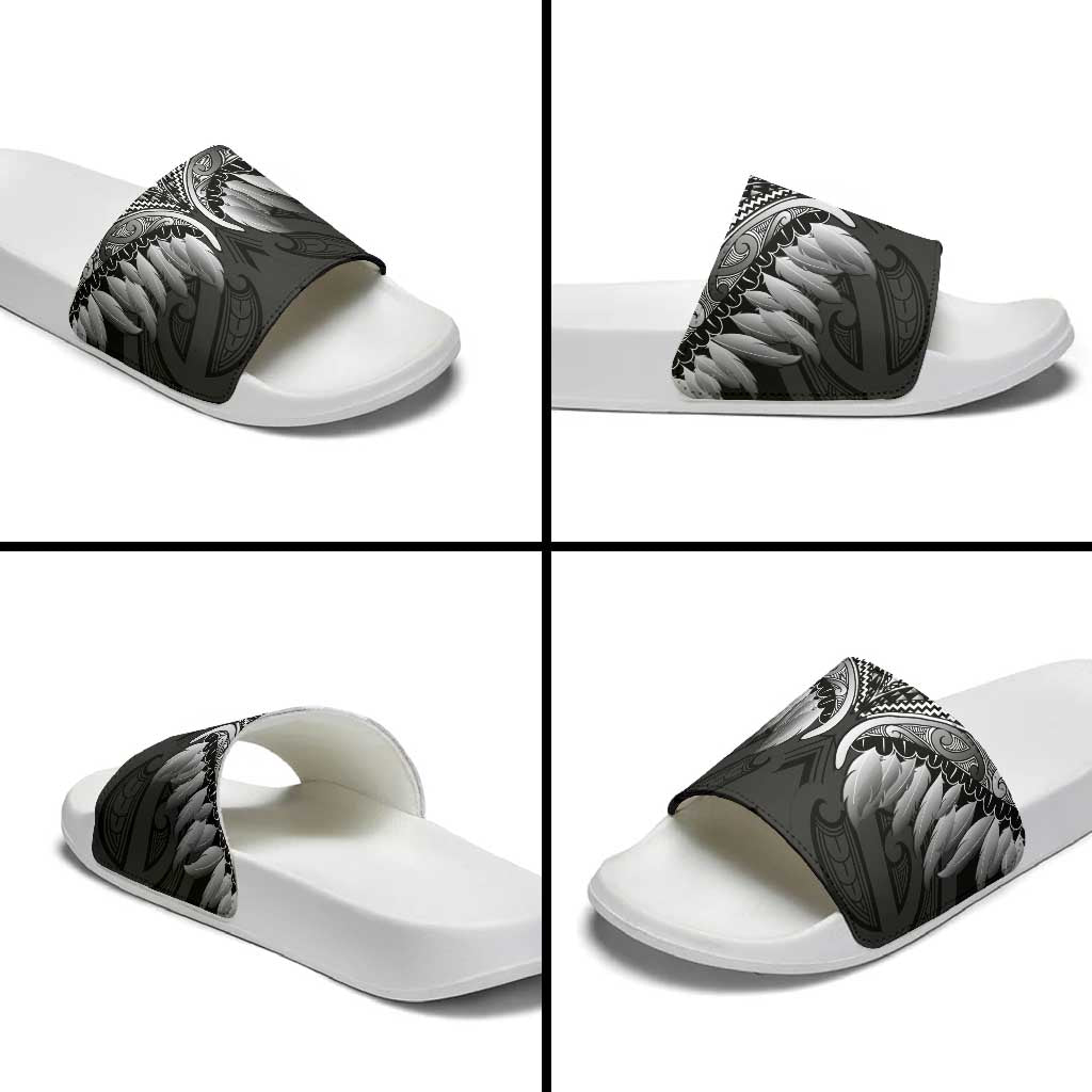 Poutama Korowai New Zealand Slide Sandals Aotearoa Maori Tattoo - Polynesian Pride