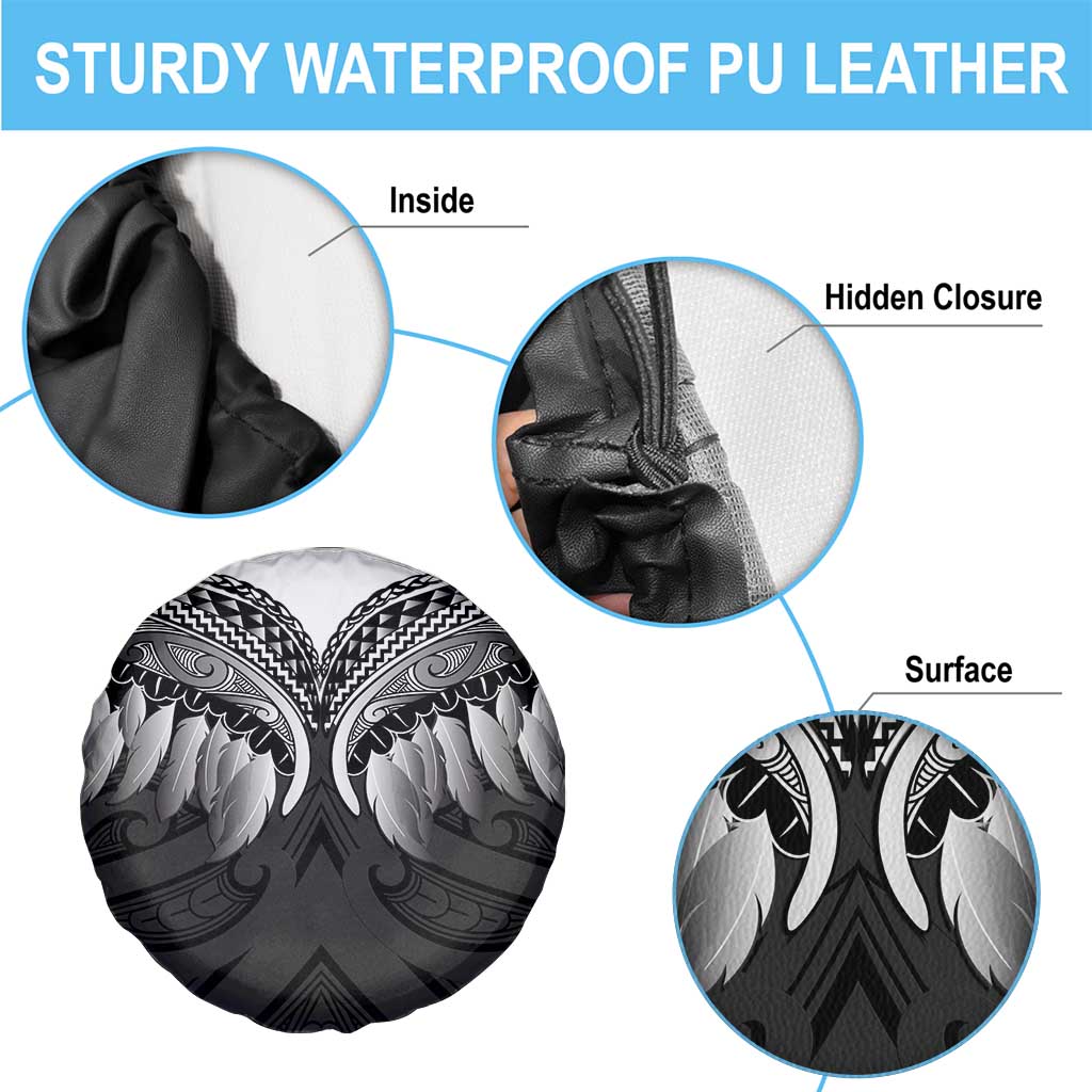 Poutama Korowai New Zealand Spare Tire Cover Aotearoa Maori Tattoo - Polynesian Pride