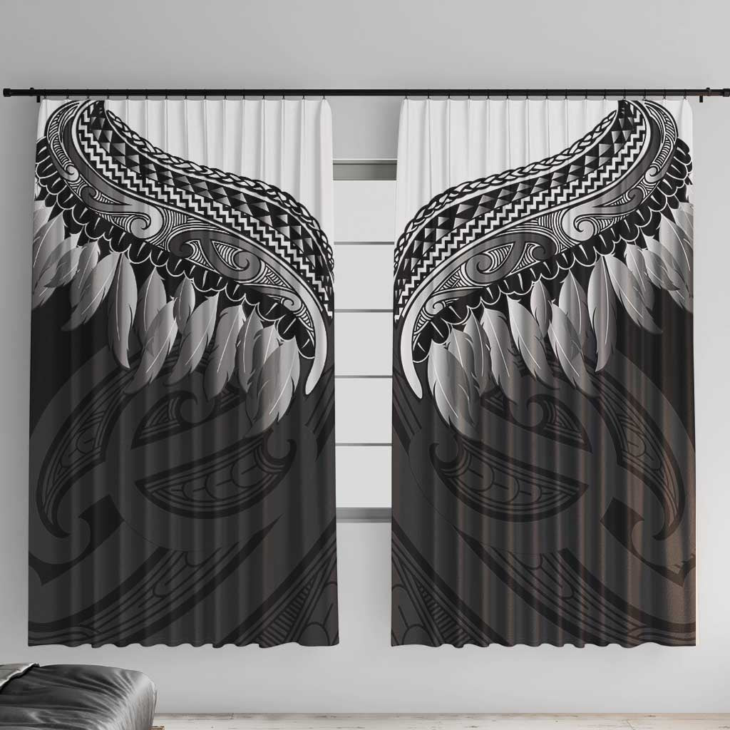 Poutama Korowai New Zealand Window Curtain Aotearoa Maori Tattoo - Polynesian Pride