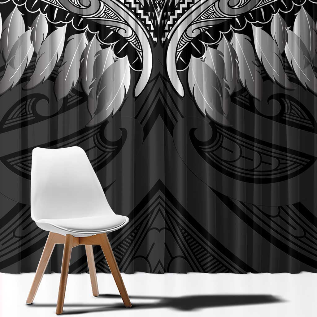 Poutama Korowai New Zealand Window Curtain Aotearoa Maori Tattoo - Polynesian Pride