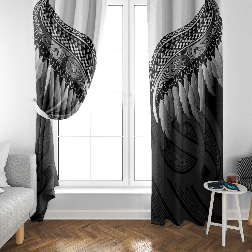 Poutama Korowai New Zealand Window Curtain Aotearoa Maori Tattoo - Polynesian Pride