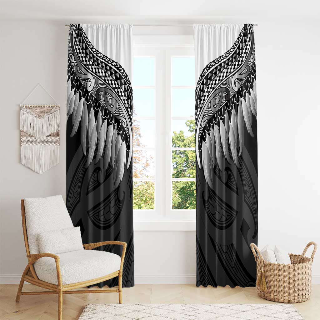 Poutama Korowai New Zealand Window Curtain Aotearoa Maori Tattoo - Polynesian Pride
